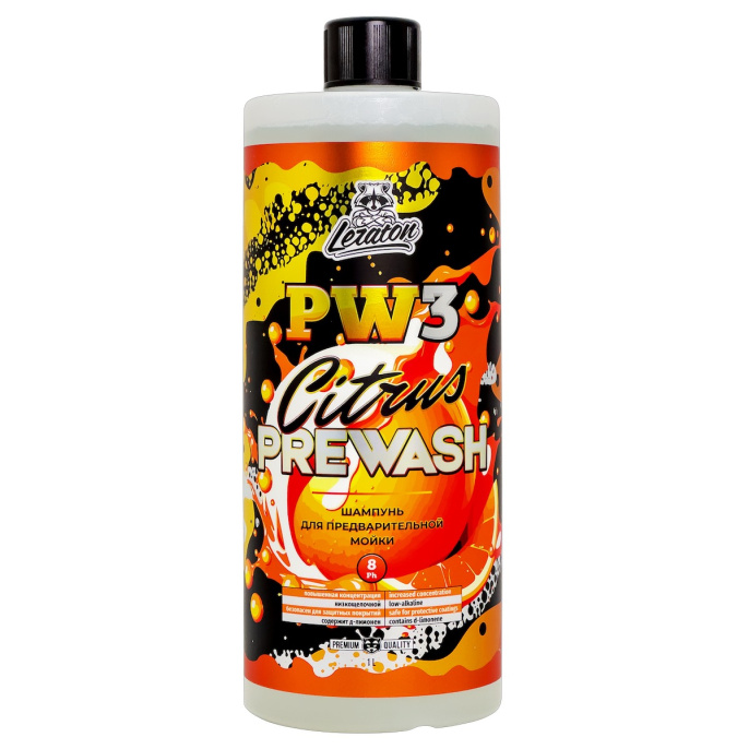 Цитрусовый шампунь для предварительно мойки - LERATON PW3 1л.