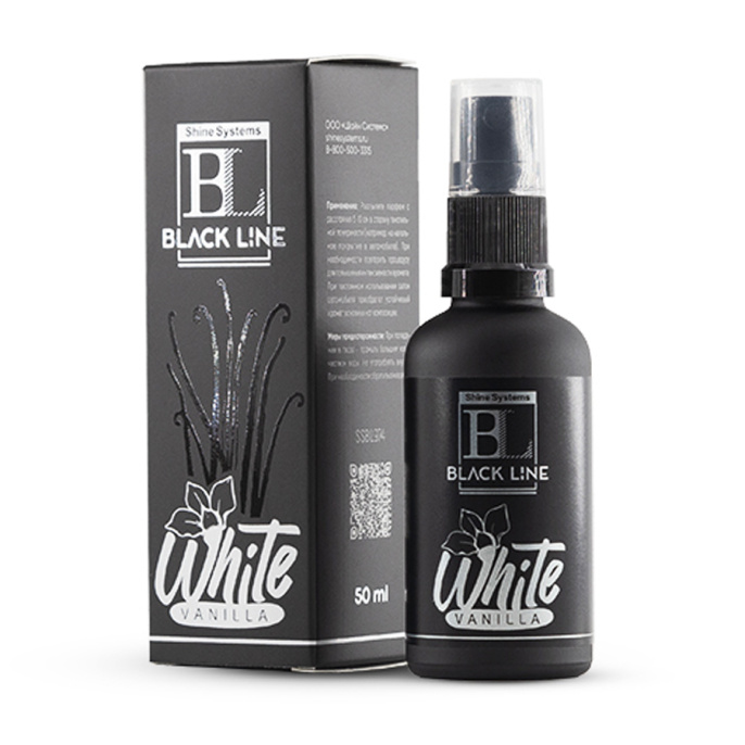 Ароматизатор для авто и дома Shine Systems Black Line White Vanilla (50мл)