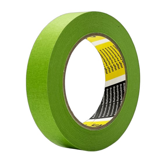 Малярная лента зеленая водостойкая 110°С - Q1 High Performance 24мм/50м.