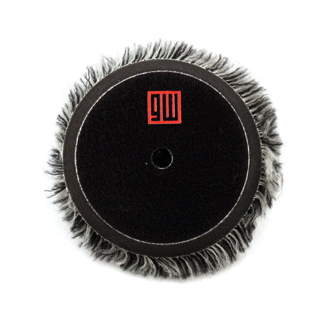 Glosswork Black&White Wool Pad Черно-белый меховой полировальный круг 75мм