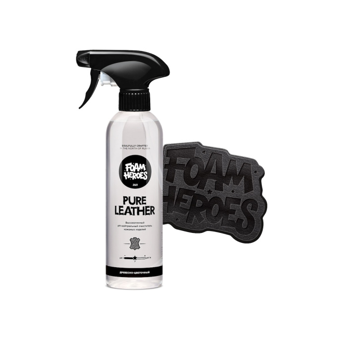 Деликатный очиститель кожи - Foam Heroes Pure Leather 500мл.