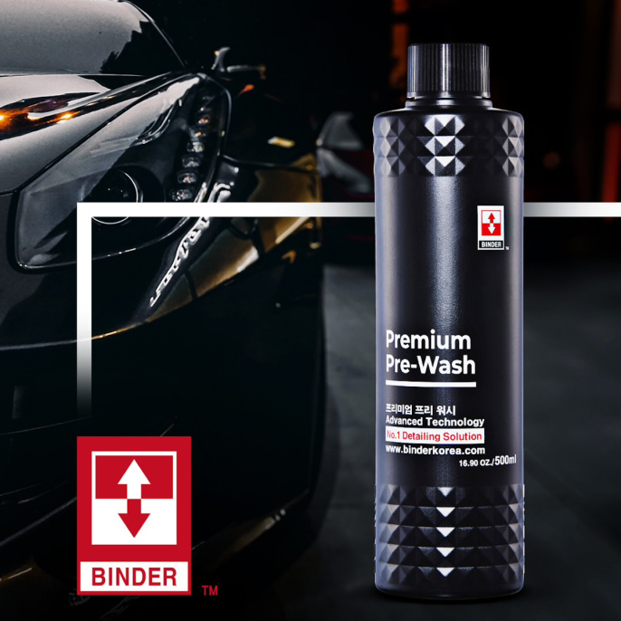 Бесконтактный щелочной состав для предварительной мойки 1:30-1:50 (pH 12,3) - BINDER Premium Pre-Wash 500мл.