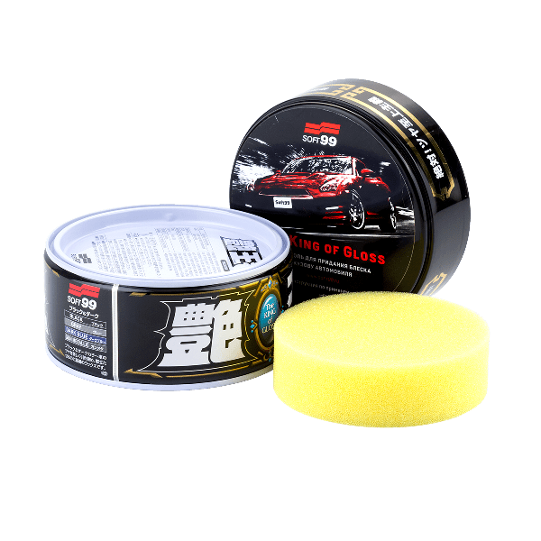 Полироль для придания блеска кузову темных авто - SOFT99 The King of Gloss 300г.