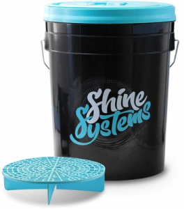 Ведро для мойки автомобиля c крышкой и сепаратором Shine Systems Bucket Set (20л)