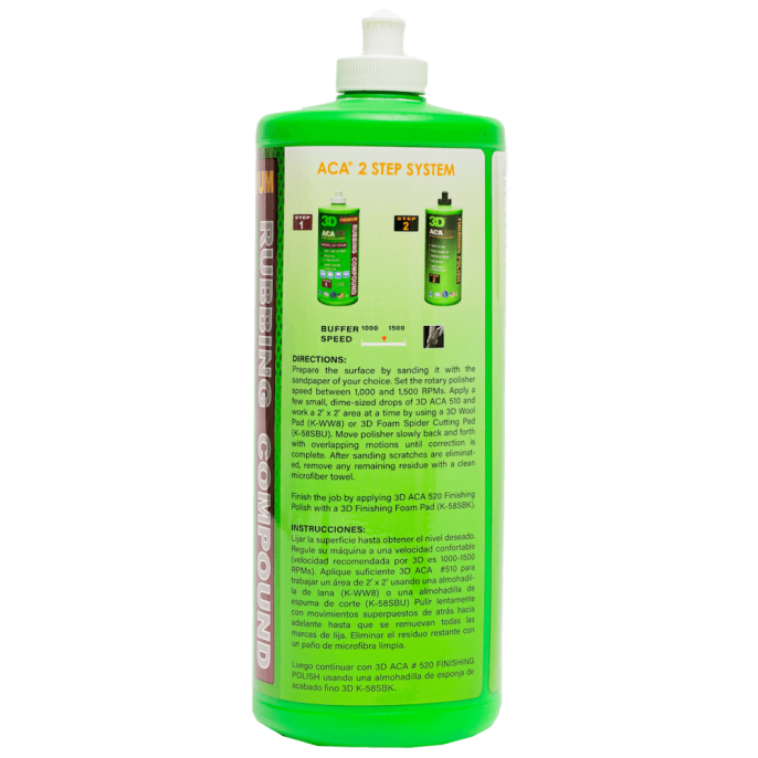 Высокоабразивная паста без силиконов и филеров - 3D 510 ACA Premium Rubbing Compound (НА РАЗЛИВ) 50гр