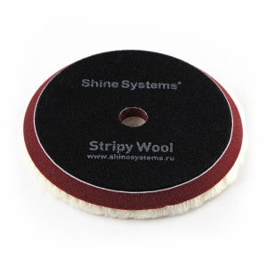 Shine Systems Stripy Wool Pad - полировальный круг из стриженого меха (155мм)