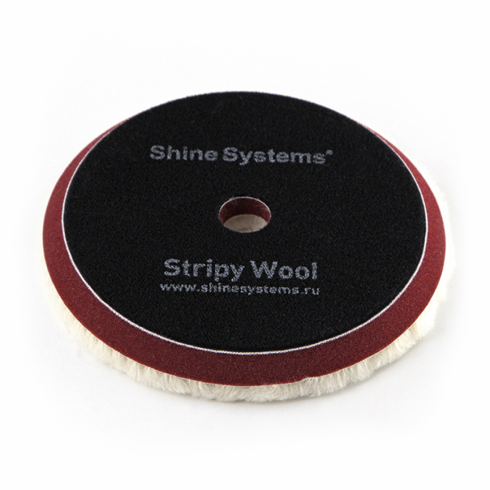 Shine Systems Stripy Wool Pad - полировальный круг из стриженого меха (155мм)