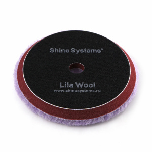 Shine Systems Lila Wool Pad - полировальный круг из лилового меха (155мм)
