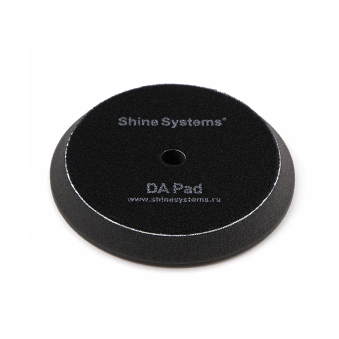Shine Systems DA Foam Pad Black - полировальный круг ультрамягкий черный (130мм)