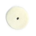 Glosswork White Wool Pad Белый меховой полировальный круг с длинным ворсом 125мм
