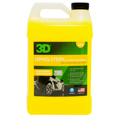 Шампунь для ковров,сидений,велюра и обивки - 3D 204 Upholstery and Carpet Shampoo 3,8л.