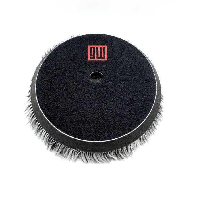 Glosswork Black&White Wool Pad Черно-белый меховой полировальный круг 125мм
