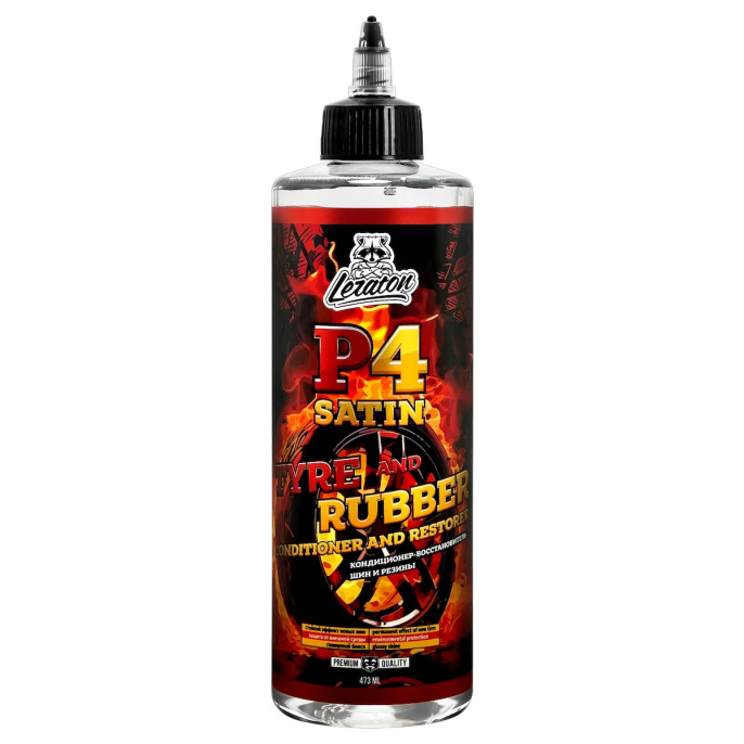 Кондиционер шин и резиновых изделий полуглянцевый - LERATON P4 Satin 473мл.
