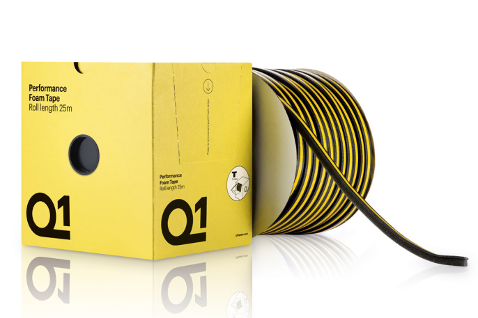 Лента поролоновая для проемов - Q1 Performance 11мм*25м.