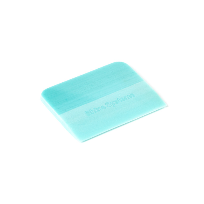 Ракель бирюзовый твердость 70А - Shine Systems PPF 10х7,5см.