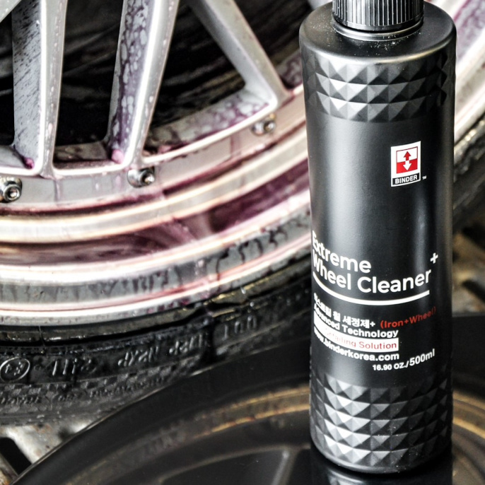 Очиститель резины и дисков 2в1 с индикатором (pH 8,5) - BINDER Extreme Wheel Cleaner+ 500мл.