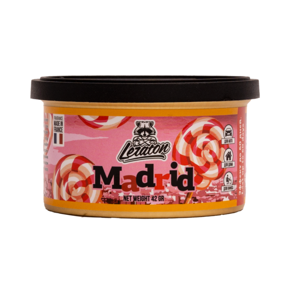 Ароматизатор для автомобиля в банке с ароматом Леденца - LERATON Madrid Lollipop