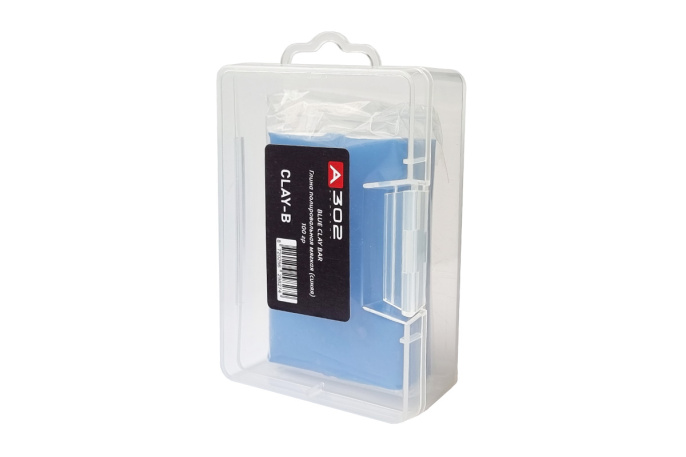 Глина полировальная мягкая (синяя) - A302 BLUE CLAY BAR 100 гр.