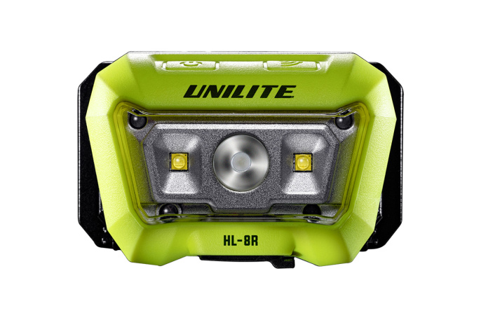Налобный сенсорный фонарь (475 Lm +275 Lm, 1500 mAh, IP65) - UNILITE HL-8R