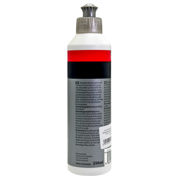 Высокоэффективная абразивная полировальная паста без силикона - KochChemie Heavy Quick Cut B9.01 250мл.