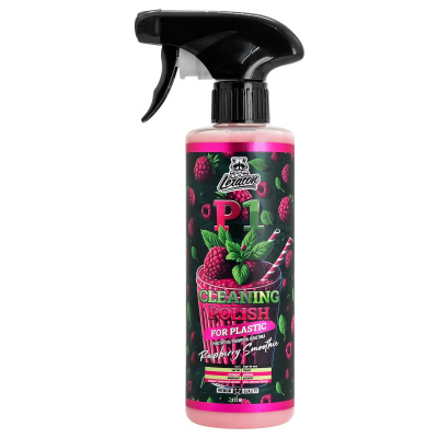 Очиститель-полироль пластика c ароматом малинового смузи - LERATON P1 Raspberry Smoothie 473л.
