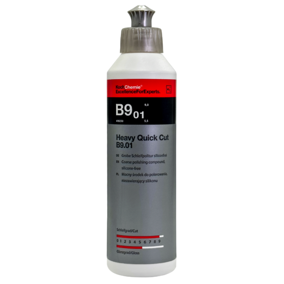 Высокоэффективная абразивная полировальная паста без силикона - KochChemie Heavy Quick Cut B9.01 250мл.