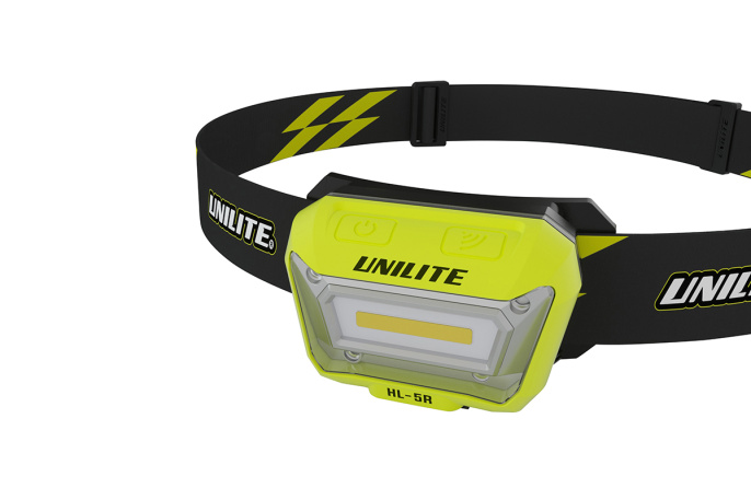 Налобный сенсорный фонарь (325 Lm COB, 1500 mAh, IP65) - UNILITE HL-5R