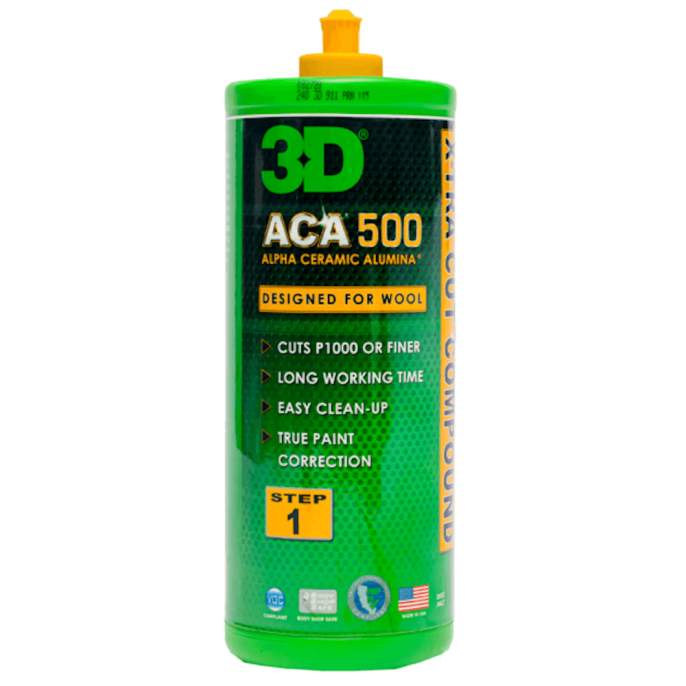 Абразивная паста без силиконов и филеров - 3D 500 ACA X-TRA Cut Compound (НА РАЗЛИВ) 50гр