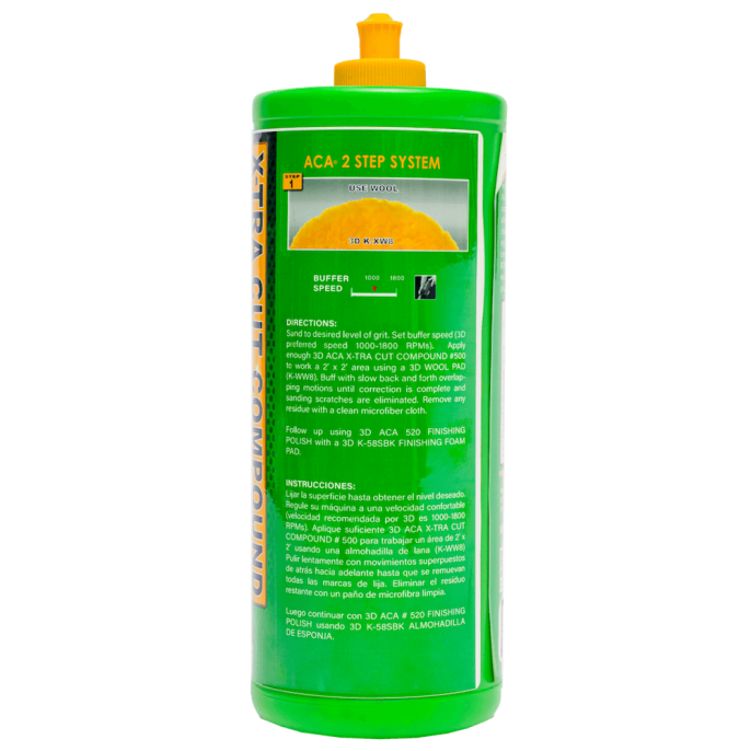 Абразивная паста без силиконов и филеров - 3D 500 ACA X-TRA Cut Compound (НА РАЗЛИВ) 50гр