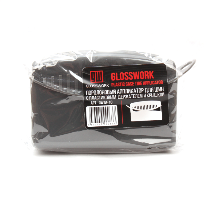 Glosswork Plastic Case Tire Applicator Поролоновый аппликатор для шин с пластик держателем