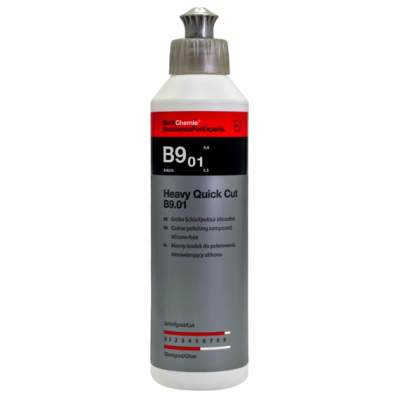 Высокоэффективная абразивная полировальная паста без силикона - KochChemie Heavy Quick Cut B9.01 250мл.
