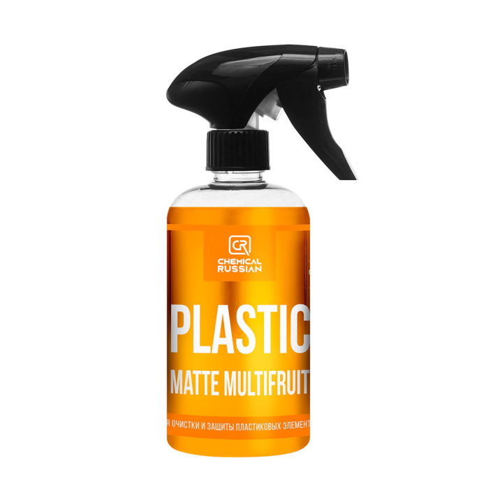 Chemical Russian Plastic Matte Multifruit - полироль для очистки и защиты пластиковых элементов интерьера, 500 мл