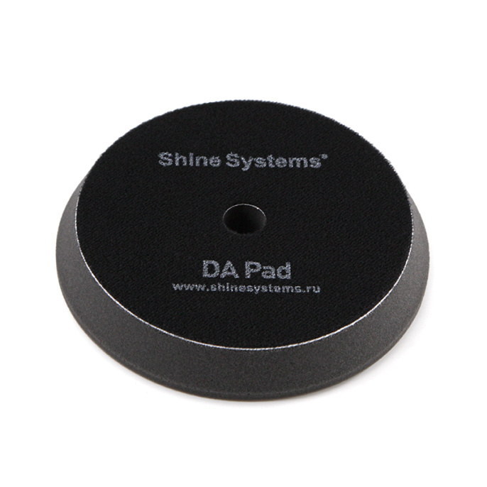 Shine Systems DA Foam Pad Black - полировальный круг ультрамягкий черный (155мм)