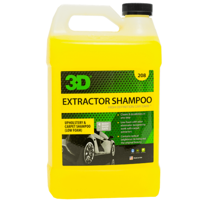 Очиститель для обивки и ковров (низкопенный) - 3D 208 Extractor Shampoo 3,8л.